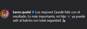 Captura de comentario de cliente sobre mallas para balcones en Instagram